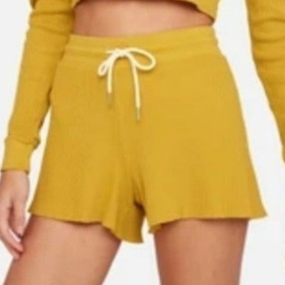 Mate the Label 100% Organic Cotton Thermal Waffle Shorts in Saffron Size… - Picture 3 of 4